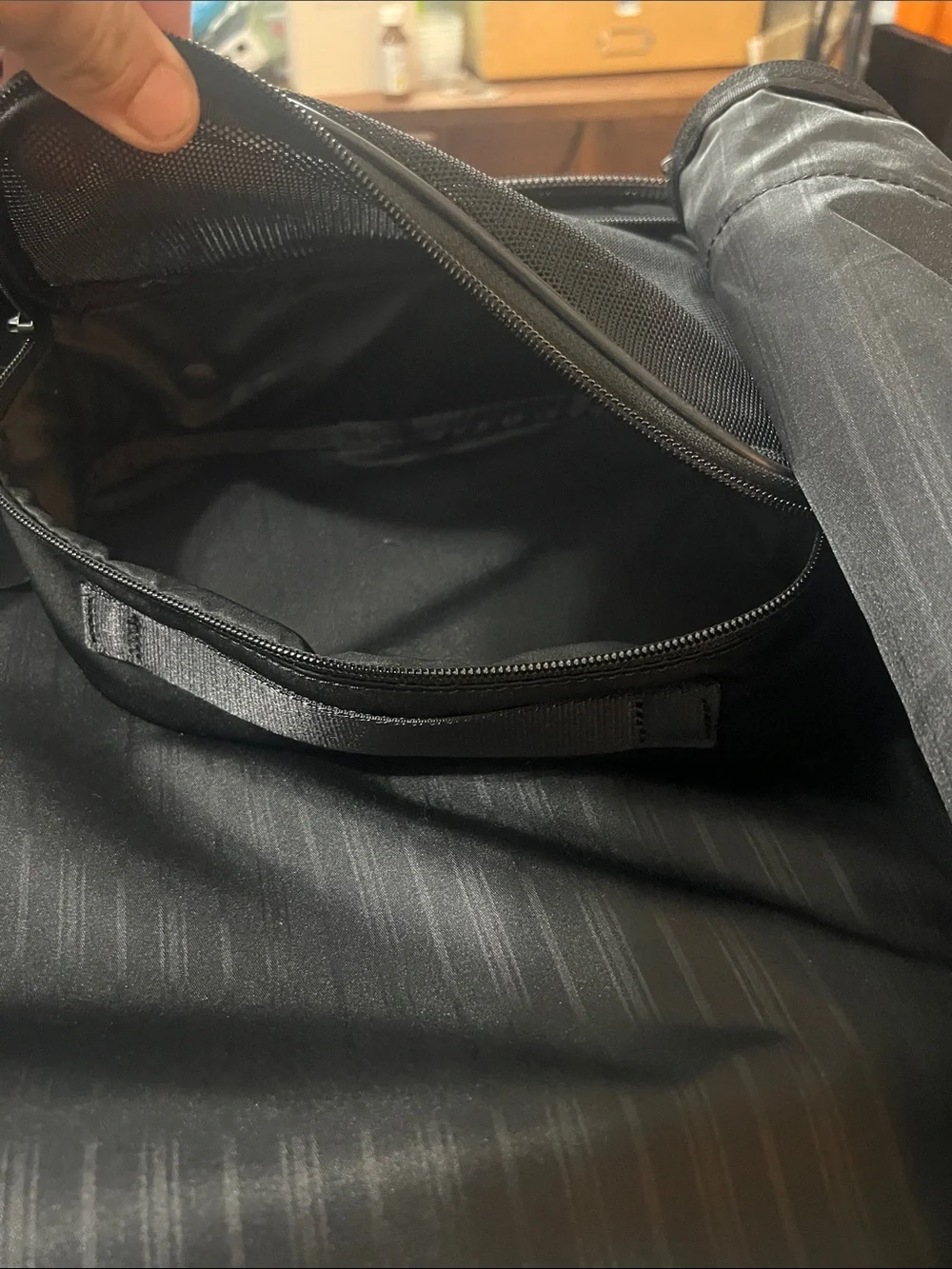 TUMI ‘Alpha’ Black Nylon Carry-On Garment Bag - 22033DH